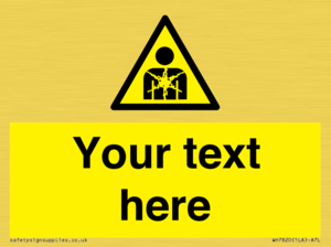 Custom Warning substance or mixture presenting a health hazard